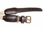 Alvalley Rope and Leather Collar with Buckle