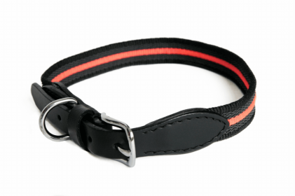 Alvalley Reflective Anti-Slip Dog Collar with Buckle (size: 22 in x 1 in)