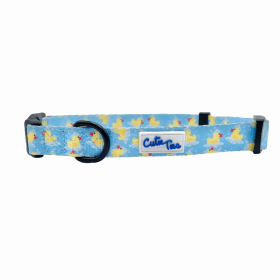 Cutie Ties Fun Design Dog Collar (Color: Rubber Duckies, size: medium)