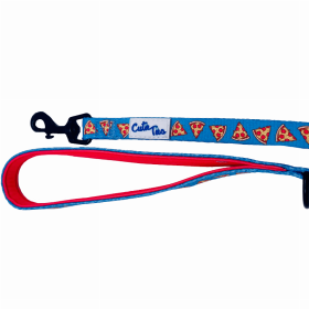 Cutie Ties Fun Design Dog Leash (Color: Pizza Crust, size: small)