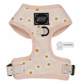 Adjustable Harness (Color: Dainty Daisy, size: Xsmall)