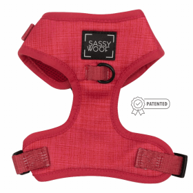 Adjustable Harness (Color: Merlot, size: Xsmall)