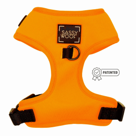 Adjustable Harness (Color: Neon Orange, size: Xsmall)