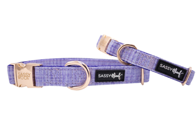 Collar (Color: Purple, size: large)