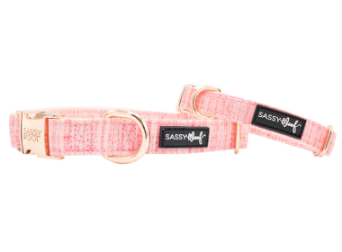 Collar (Color: pink, size: large)