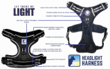 Headlight Harness, Dog Harness with Built In LED Light