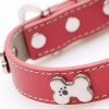 Bones Bling Dog Collar (Red, Pink)