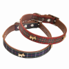 Highland Tartan Dog Collar (Red, Blue)