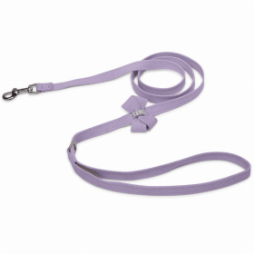 Susan Lanci Designs Nouveau Bow Leash (Color: French Lavender, size: 4 ft)