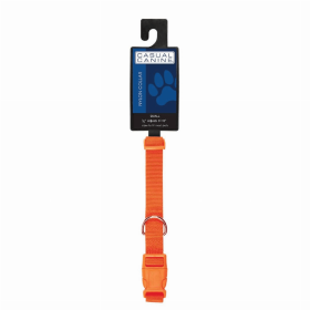 CC Dog Collar (Color: Orange, size: 6-10in)