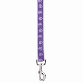 CC TwoTone Pawprint Lead (Color: Purple, size: 6ftx1in)