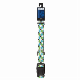 CC Patterns Collar Argyle (Color: Blue, size: 14-20in)