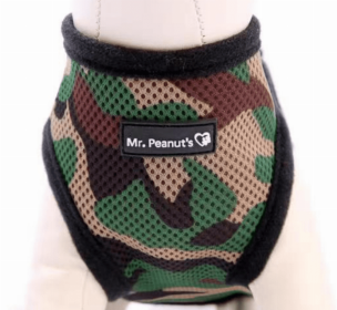 Mr. Peanut's PupTrek Small Dog/Cat Soft Mesh Step In Harness Vest (Color: Camo, size: medium)