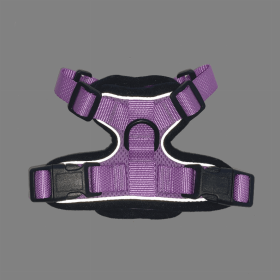 Mr. Peanut's PurrTrek Reflective Cat Harness with Matching Leash (Color: Lilac, size: small)