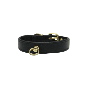 Bee Mine Dog Collar (Color: Black, size: 10")