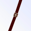 Burgundy Buckle Necklace