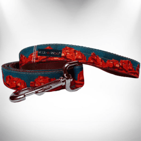 Nature-Lover Leads (Color: Rockin' Red Rocks, size: REGULAR Lead 1" width- 5' length)