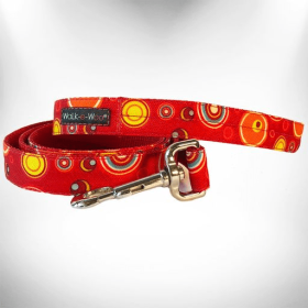 Martini Dog Leads (Color: Red, size: THIN Lead 5/8" width- 5' length)