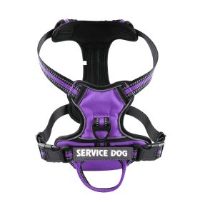 Oxford Cloth Strap Personalized Dog Back (Option: Purple-L)