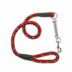 Tug Control Leash with Reflectors & Shock Absorber (Color: Ladybug, size: XL)