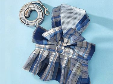 Dog Skirt Hand Holding Rope Small And Medium Pet Supplies (Option: Deep sea blue-XS)