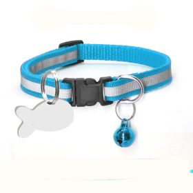 Nylon Reflective Collar Dog Cat (Option: Blue-S)