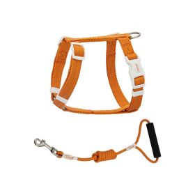 Pet Anti Breakaway Traction Rope (Option: Red Tea Orange-L)