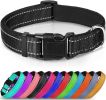 Reflective Dog Collar; Soft Neoprene Padded Breathable Nylon Pet Collar Adjustable for Medium Dogs