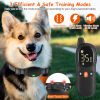 Dog Training Collar with Remote 2624FT 3 Modes Beep Shock Vibration Electric Rechargeable Correction Device IP67 Waterproof Transmitter Receiver for d