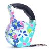 3m 5m Retractable Dog Leash 11 Colors Fashion Printed Puppy Auto Traction Rope Nylon Walking Leash for Small Dogs Cats Pet Leads